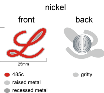 Picture of Lilly Nickel Pin Badge