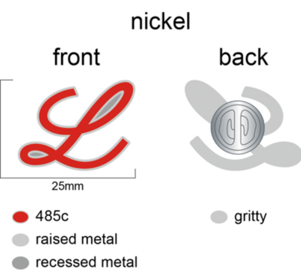 Picture of Lilly Nickel Pin Badge